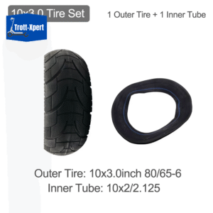kit Pneu + Chambre à air 10 Pouces (80/65-6)